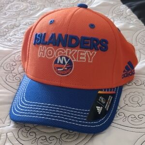 Adidas Islanders Hockey Cap - Orange and Blue